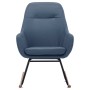 Silla mecedora de tela azul de vidaXL, Mecedoras - Ref: Foro24-289541, Precio: 104,34 €, Descuento: %