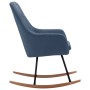 Silla mecedora de tela azul de vidaXL, Mecedoras - Ref: Foro24-289541, Precio: 104,34 €, Descuento: %