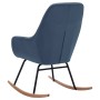 Silla mecedora de tela azul de vidaXL, Mecedoras - Ref: Foro24-289541, Precio: 104,34 €, Descuento: %