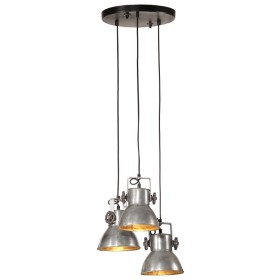 Vintage silver pendant lamp 25 W E27 30x30x100 cm by vidaXL, Lamps - Ref: Foro24-371855, Price: 83,99 €, Discount: %