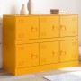 Mustard yellow steel sideboard 99x39x73 cm by vidaXL, Sideboards - Ref: Foro24-841796, Price: 188,63 €, Discount: %