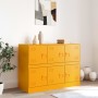 Mustard yellow steel sideboard 99x39x73 cm by vidaXL, Sideboards - Ref: Foro24-841796, Price: 188,63 €, Discount: %