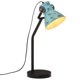 Worn blue desk lamp 25 W E27 17x17x60 cm by vidaXL, Lamps - Ref: Foro24-371888, Price: 69,99 €, Discount: %