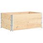 Collares de caja de palé 3 uds madera maciza de pino 100x150 cm de vidaXL, Plataformas de carga y palés - Ref: Foro24-310059,...