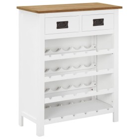 Mueble botellero de madera maciza de roble 72x32x90 cm de vidaXL, Botelleros - Ref: Foro24-289215, Precio: 214,99 €, Descuent...