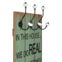 Wall coat rack HAPPY LOVE with 6 hooks 120x40 cm by vidaXL, Hat and coat racks - Ref: Foro24-245855, Price: 51,45 €, Discount: %