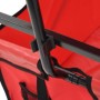 Carrito de mano plegable de acero con capota rojo de vidaXL, Carretillas de carga - Ref: Foro24-147589, Precio: 94,38 €, Desc...