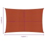 Toldo de vela rectangular HDPE terracota 160 g/m² 3,5x5 m de vidaXL, Sombrillas - Ref: Foro24-311352, Precio: 38,67 €, Descue...