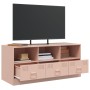 Mueble para TV de acero rosa 99x39x44 cm de vidaXL, Muebles TV - Ref: Foro24-841734, Precio: 128,76 €, Descuento: %