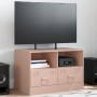 Mueble para TV de acero rosa 67x39x44 cm de vidaXL, Muebles TV - Ref: Foro24-841741, Precio: 95,99 €, Descuento: %