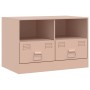 Mueble para TV de acero rosa 67x39x44 cm de vidaXL, Muebles TV - Ref: Foro24-841741, Precio: 95,99 €, Descuento: %