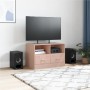 Mueble para TV de acero rosa 67x39x44 cm de vidaXL, Muebles TV - Ref: Foro24-841741, Precio: 95,99 €, Descuento: %