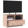 Mueble para TV de acero rosa 67x39x44 cm de vidaXL, Muebles TV - Ref: Foro24-841741, Precio: 95,99 €, Descuento: %