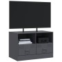 Mueble para TV de acero gris antracita 67x39x44 cm de vidaXL, Muebles TV - Ref: Foro24-841743, Precio: 95,82 €, Descuento: %