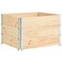 Palettenbox-Aufsatz 3 Stk. aus massivem Kiefernholz 100x100 cm von vidaXL, Ladeplattformen und Paletten - Ref: Foro24-310057,...