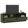 Muebles para TV 2 unidades acero verde oliva 67x39x44 cm de vidaXL, Muebles TV - Ref: Foro24-841748, Precio: 171,67 €, Descue...