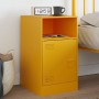 Mesita de noche acero amarillo mostaza 34,5x39x62 cm de vidaXL, Mesitas de noche - Ref: Foro24-841769, Precio: 71,77 €, Descu...