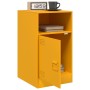 Mesita de noche acero amarillo mostaza 34,5x39x62 cm de vidaXL, Mesitas de noche - Ref: Foro24-841769, Precio: 71,77 €, Descu...