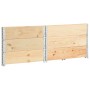 Collar de caja de palés 3 uds madera maciza de pino 100x100 cm de vidaXL, Plataformas de carga y palés - Ref: Foro24-310057, ...