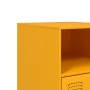 Mesita de noche acero amarillo mostaza 34,5x39x62 cm de vidaXL, Mesitas de noche - Ref: Foro24-841769, Precio: 71,77 €, Descu...