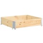 Solid pine wood pallet box collar 100x100 cm by vidaXL, Loading platforms and pallets - Ref: Foro24-310056, Price: 39,63 €, D...