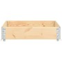 Solid pine wood pallet box collar 100x100 cm by vidaXL, Loading platforms and pallets - Ref: Foro24-310056, Price: 39,63 €, D...