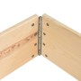 Solid pine wood pallet box collar 100x100 cm by vidaXL, Loading platforms and pallets - Ref: Foro24-310056, Price: 39,63 €, D...