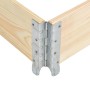 Solid pine wood pallet box collar 100x100 cm by vidaXL, Loading platforms and pallets - Ref: Foro24-310056, Price: 39,63 €, D...