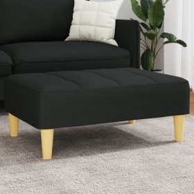 Black fabric footstool 77x55x31 cm by vidaXL, Ottomans - Ref: Foro24-4007364, Price: 79,99 €, Discount: %