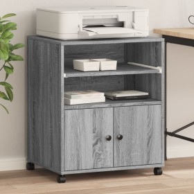 Printer stand with wheels Sonoma gray 60x48x74 cm by vidaXL, Printer supports - Ref: Foro24-840637, Price: 99,99 €, Discount: %