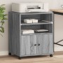 Druckerständer mit Rollen Sonoma grau 60x48x74 cm von vidaXL, Drucker unterstützt - Ref: Foro24-840637, Preis: 99,99 €, Rabat...