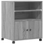 Druckerständer mit Rollen Sonoma grau 60x48x74 cm von vidaXL, Drucker unterstützt - Ref: Foro24-840637, Preis: 99,99 €, Rabat...