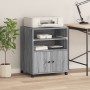 Druckerständer mit Rollen Sonoma grau 60x48x74 cm von vidaXL, Drucker unterstützt - Ref: Foro24-840637, Preis: 99,99 €, Rabat...