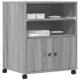 Druckerständer mit Rollen Sonoma grau 60x48x74 cm von vidaXL, Drucker unterstützt - Ref: Foro24-840637, Preis: 99,99 €, Rabat...