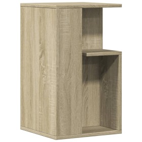 Mesa auxiliar madera de ingeniería roble Sonoma 35x35x60 cm de vidaXL, Mesas de centro - Ref: Foro24-840739, Precio: 39,99 €,...