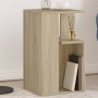 Mesa auxiliar madera de ingeniería roble Sonoma 35x35x60 cm de vidaXL, Mesas de centro - Ref: Foro24-840739, Precio: 44,49 €,...