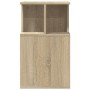 Mesa auxiliar madera de ingeniería roble Sonoma 35x35x60 cm de vidaXL, Mesas de centro - Ref: Foro24-840739, Precio: 44,49 €,...