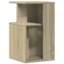 Mesa auxiliar madera de ingeniería roble Sonoma 35x35x60 cm de vidaXL, Mesas de centro - Ref: Foro24-840739, Precio: 44,49 €,...