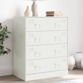 White steel sideboard 67x39x83 cm by vidaXL, Sideboards - Ref: Foro24-841684, Price: 181,96 €, Discount: %