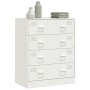 Aparador de acero blanco 67x39x83 cm de vidaXL, Aparadores - Ref: Foro24-841684, Precio: 181,89 €, Descuento: %