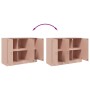 Pink steel sideboard 99x39x73 cm by vidaXL, Sideboards - Ref: Foro24-841722, Price: 173,39 €, Discount: %