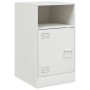 Mesitas de noche 2 unidades acero blanco 34,5x39x62 cm de vidaXL, Mesitas de noche - Ref: Foro24-841774, Precio: 125,99 €, De...