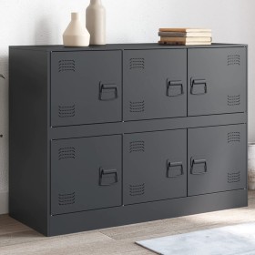 Anthracite steel sideboard 99x39x73 cm by vidaXL, Sideboards - Ref: Foro24-841795, Price: 191,99 €, Discount: %