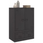 Aparador de acero negro 67x39x95 cm de vidaXL, Aparadores - Ref: Foro24-841805, Precio: 154,88 €, Descuento: %