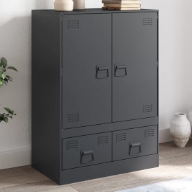 Anthracite gray steel sideboard 67x39x95 cm by vidaXL, Sideboards - Ref: Foro24-841807, Price: 164,99 €, Discount: %