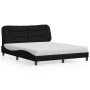 Cama con colchón de tela negro 160x200 cm de vidaXL, Camas y somieres - Ref: Foro24-3208543, Precio: 514,54 €, Descuento: %