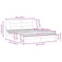 Bed with light gray fabric mattress 180x200 cm by vidaXL, Beds and slatted bases - Ref: Foro24-3208548, Price: 466,59 €, Disc...