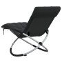 Geometric lounger with black and gray steel cushion by vidaXL, Loungers - Ref: Foro24-3213545, Price: 117,27 €, Discount: %