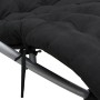 Geometric lounger with black and gray steel cushion by vidaXL, Loungers - Ref: Foro24-3213545, Price: 117,27 €, Discount: %