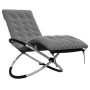 Geometric lounger with black and gray steel cushion by vidaXL, Loungers - Ref: Foro24-3213547, Price: 127,80 €, Discount: %